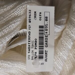 Pepa Pombo - Avant Garde Balloon Tunic - Cream